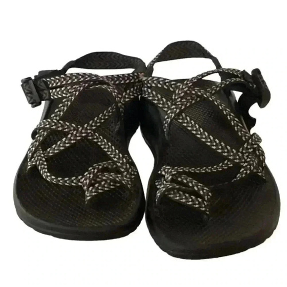 Chaco Cloud ZX/2 Women 7 Classic Woven Sport Sandals Black Boost Hiking Vegan - Picture 2 of 10